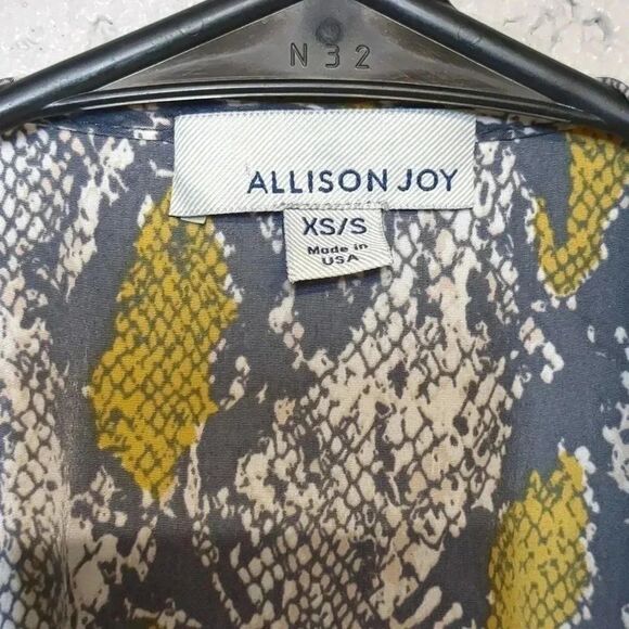 Allison Joy Snakeskin Print Duster Cardigan Shawl Size XS/S - Picture 3 of 5